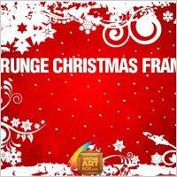 Grunge Christmas Frame