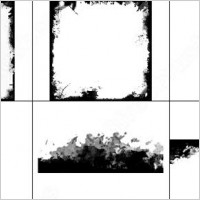 grunge frame brush