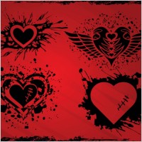 Grunge Hearts