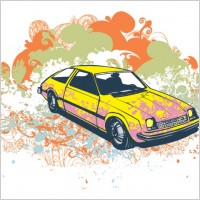 
								Grunge Retro Car Vector Illustration							