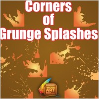 Grunge Splashes Corners