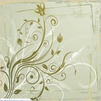 grungy floral