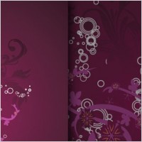 Grungy floral background