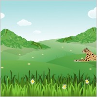 Guepard on Landscape
