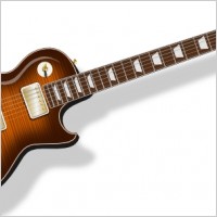Guitar With Flametop Finish clip art