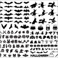 halloween element vector