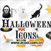 Halloween icon vector material