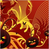 Halloween Party Card Vector