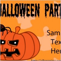 Halloween Party Invitation Card 1