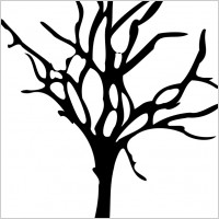 Cartoon Leafless Tree