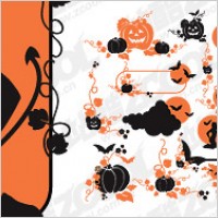 Halloween theme vector pattern material