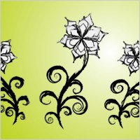 Hand Drawn Flowers 