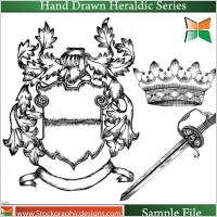Hand Drawn Heraldic Elements