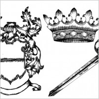 Hand Drawn Heraldic Elements
