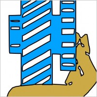 Hand Holding Gear clip art