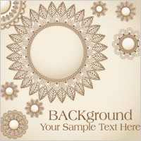 handpainted flower pattern 02 vector