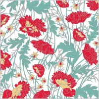 handpainted flower pattern background vector