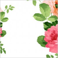 Hand-painted flowers layered material psd-3