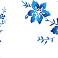 Hand-painted flowers layered material psd-5