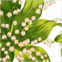 Hand-painted flowers layered material psd-9
