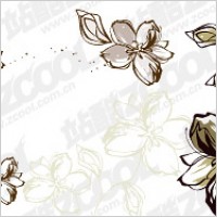 Hand-painted flowers style
