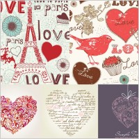 handpainted love element vector