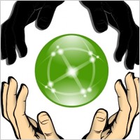 Hands Forming Unity clip art