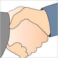 Hands Shake clip art