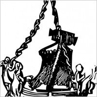 Hanging Antique Oild Lamp clip art