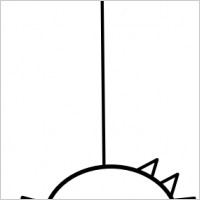 Hanging Spider Cartoon clip art