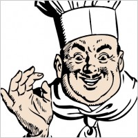 Happy Chef clip art