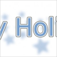 Happy Holidays (with Snowflakes)