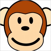 Happy Monkey clip art