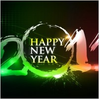 Happy new year 2011 eps Vector part03