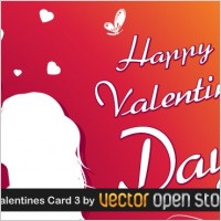 Happy Valentine's day greeting card 3