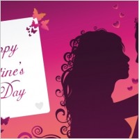 Happy Valentine's day greeting card