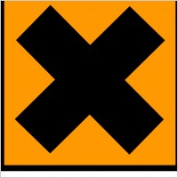 Harmful Warning No Not Do Not Orange Sign clip art