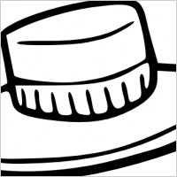 Hat Outline clip art