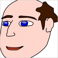 Head Man Light Hair clip art