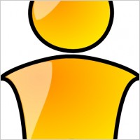 Head Symbol Yellow Person clip art