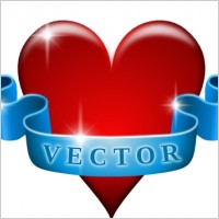 Heart And Ribbon clip art