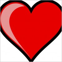 Heart Left-highlight clip art
