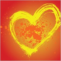 Heart Painting Vector