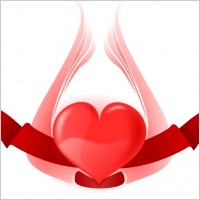 Heart With Wings clip art