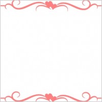 Hearts Border Frame clip art
