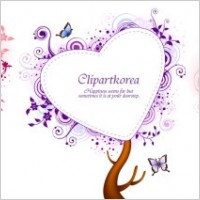 heartshaped pattern vector trees 3