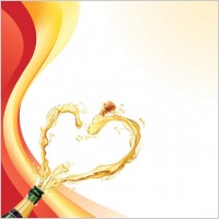 heartshaped vector 5 champagne