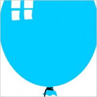 Helium Blue Balloon clip art