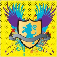 Heraldic Lion Shield