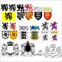 

								Heraldic Lion Vector Pack							